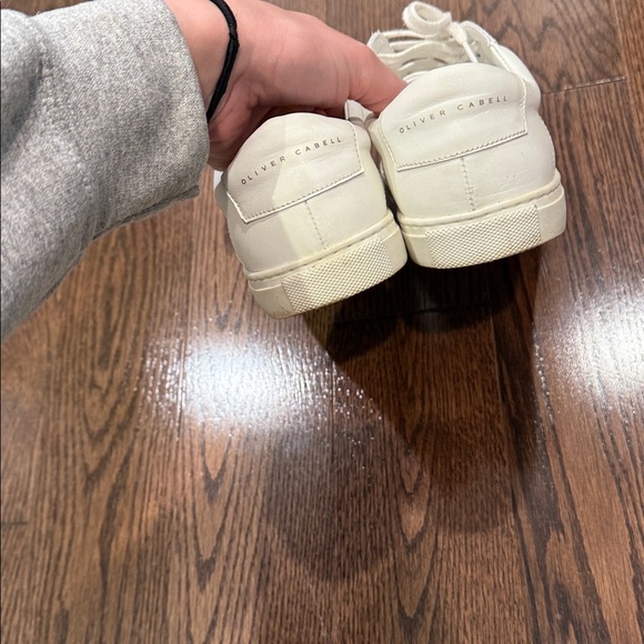 Oliver Cabell Women’s Low Classic White Sneakers - Picture 5 of 6